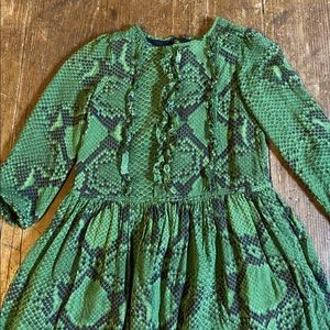 Burberry silk crepe lizard dress